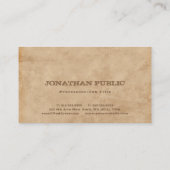 Premium Dikke Luxe Creatief Stijlvol Visitekaartje (Achterkant)