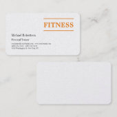 Premium docent fitnesssport visitekaartje (Voorkant / Achterkant)