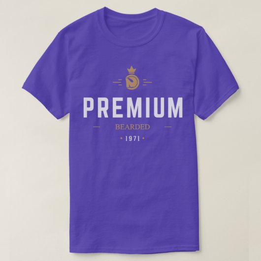 Premium - gebogen t-shirt (Design voorkant)