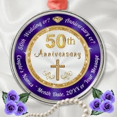 Premium, gepersonaliseerde 50e Jubileum Ornamenten