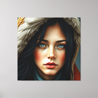 Premium gewikkeld canvas - elegante en moderne kun afdruk