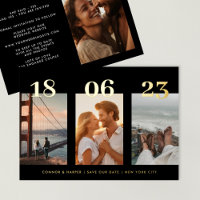 Premium GOLD FOUR Foto TROUW Save The Date