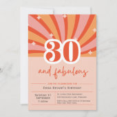 Premium Invitation 30 et fabuleux rétro (Devant)