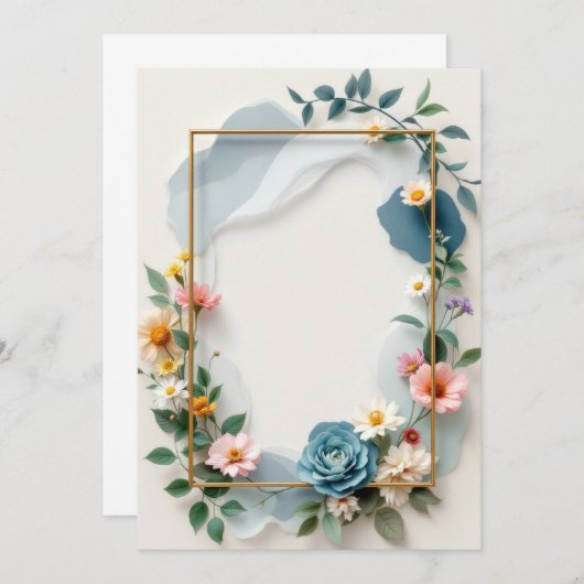 PREMIUM Invitation Kaart Design (Voorkant / Achterkant)