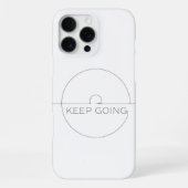 Premium iPhone Case ‘Keep Going’ – Minimalist iPhone Hoesje (Achterkant)