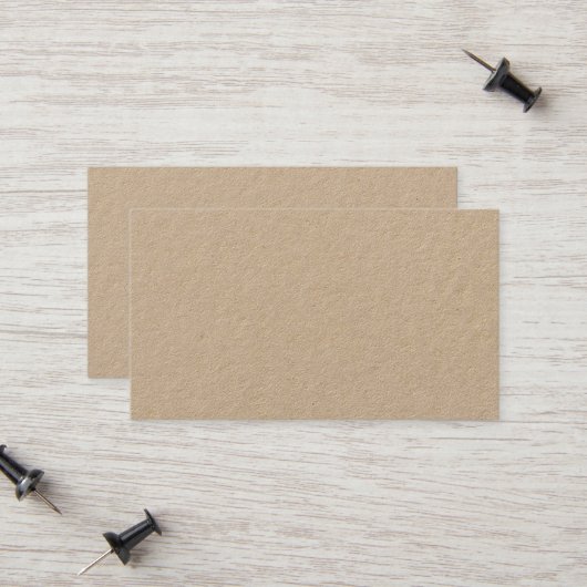 Premium Kraft Contactkaartje (Voorkant / Achterkant in situ)