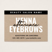 Premium Kraft Eyebrow Tint Henna Brows Aftercare (Devant)