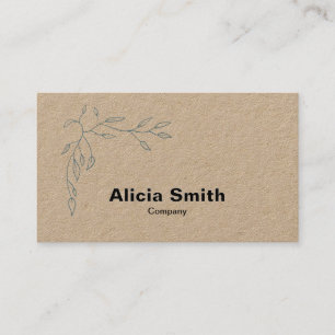 Premium Kraft Minimal Elegant Visitekaartje