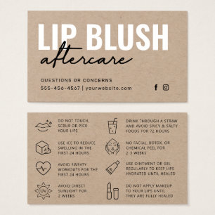 Premium Kraft Moderne Lip Blush Tattoo Aftercare