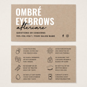 Premium Kraft Ombre Powder Brows Nazorg Visitekaartje