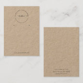Premium Kraft Oorbel Display Visitekaartje (Voorkant / Achterkant)