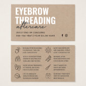 Premium Kraft Simple Eyebrow Threading Aftercare  (Devant & derrière)