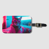 Premium lederen Bagagelabel (Voorkant (horizontaal))