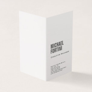 Premium linen minimalistisch modern, vet en glad visitekaartjes