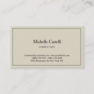 Premium Linen Professional, uniek, klassiek eenvou Visitekaartje