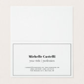 Premium Linen Professional, uniek, klassiek eenvou Visitekaartjes (Buitenkant ongevouwen)