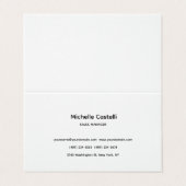 Premium Linen Professional Unique Classical Simple Visitekaartjes (Buitenkant ongevouwen)