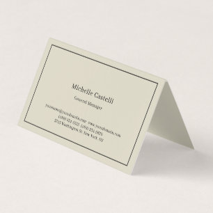 Premium Linen Professioneel Uniek Klassiek Eenvoud Visitekaartjes