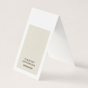 Premium linnen elegant modern tweezijdig visitekaartjes