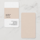 Premium Linnen Modern Professioneel Exclusief Visitekaartje (Voorkant / Achterkant)