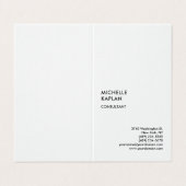 Premium Linnen Modern Professioneel Exclusief Visitekaartjes (Buitenkant ongevouwen)