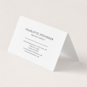 Premium Linnen Trendy Professioneel Eenvoudig Mini Visitekaartjes
