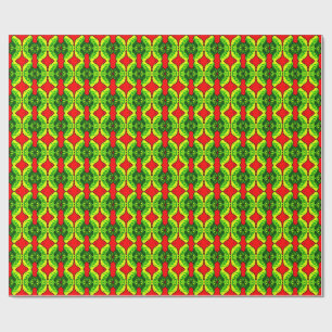 Premium mat inpakpapier – kleurrijk 3D digitaal