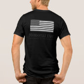 Premium Memorial Day USA Flag Double-Sided Tri-Blend Shirt (Achterkant)