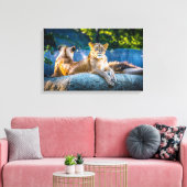 Premium met glas omwikkeld doek canvas afdruk (Insitu (Woonkamer))