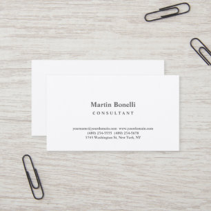 Premium - minimalistisch consultant voor zijderout visitekaartje