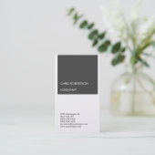 Premium - minimalistisch modern - aantrekkelijk visitekaartje (Staand voorkant)