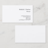 Premium - minimalistische zijde - modern visitekaartje (Voorkant / Achterkant)