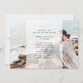 Premium modern TRENDY-tekstfotoONTWERPER Save the Date (Achterkant)
