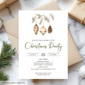 Premium Neutral Olive Light Brown Christmas Party Kaart