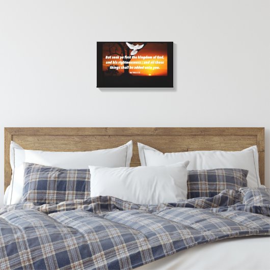 Premium - omgepakt canvas (glanzend) (Insitu (Slaapkamer))