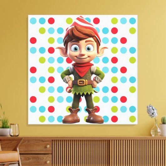 Premium - omgepakt canvas (glanzend) (Insitu (Woonkamer))