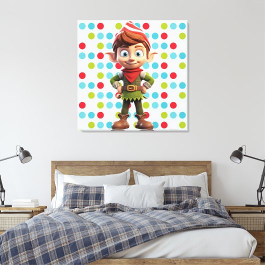 Premium - omgepakt canvas (glanzend) (Insitu (Slaapkamer))