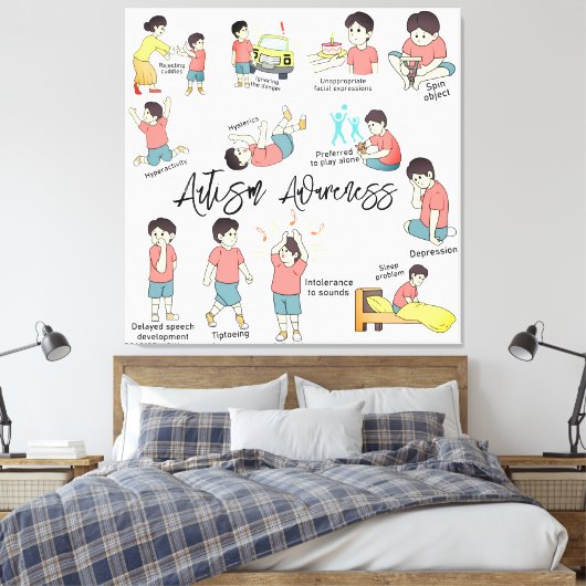 Premium - omgepakt canvas (glanzend) (Insitu (Slaapkamer))