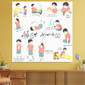 Premium - omgepakt canvas (glanzend) (Insitu (Woonkamer))