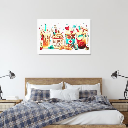 Premium - omgepakt canvas (glanzend) (Insitu (Slaapkamer))