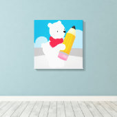 Premium - omgepakt canvas (glanzend) (Insitu (Houten vloer))