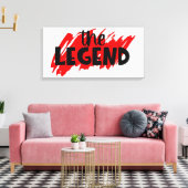 Premium - omgepakt canvas (glanzend) afdruk (Insitu (Woonkamer))