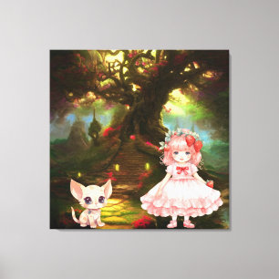 Premium - omgepakt canvas (glanzend) afdruk