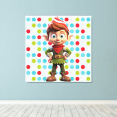 Premium - omgepakt canvas (glanzend) afdruk (Insitu (Houten vloer))