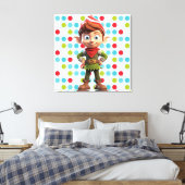 Premium - omgepakt canvas (glanzend) afdruk (Insitu (Slaapkamer))