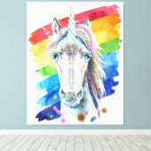 Premium - omgepakt canvas (glanzend) afdruk (Insitu (Houten vloer))