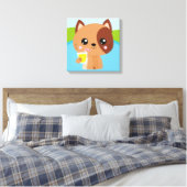 Premium - omgepakt canvas (glanzend) afdruk (Insitu (Slaapkamer))