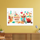 Premium - omgepakt canvas (glanzend) afdruk (Insitu (Woonkamer))