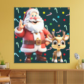 Premium - omgepakt canvas (glanzend) afdruk (Insitu (Woonkamer))