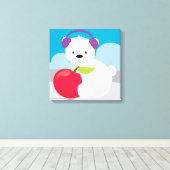 Premium - omgepakt canvas (glanzend) afdruk (Insitu (Houten vloer))